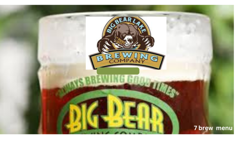 Big Bear Brewing Company menu